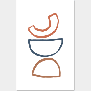 Geometric Shape Stack Posters and Art